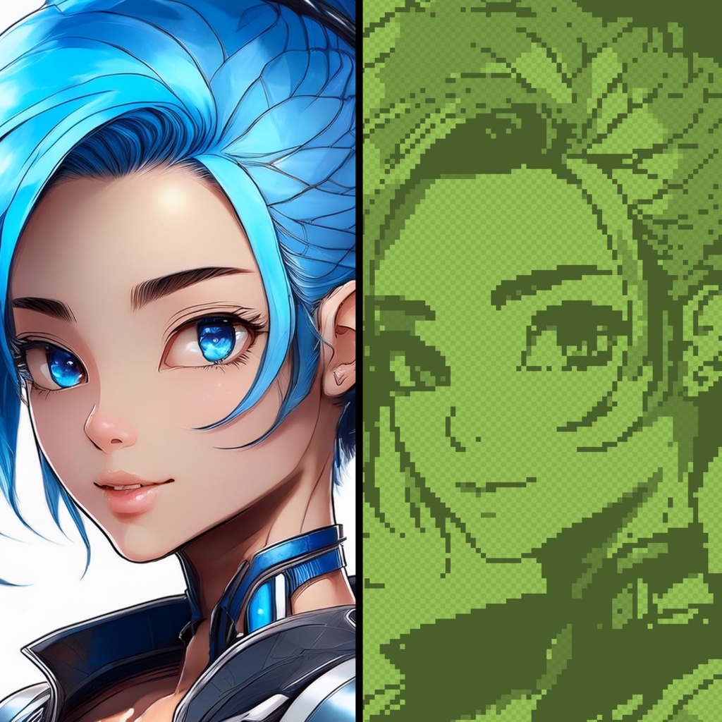 Photoshopでレトロゲーム風加工