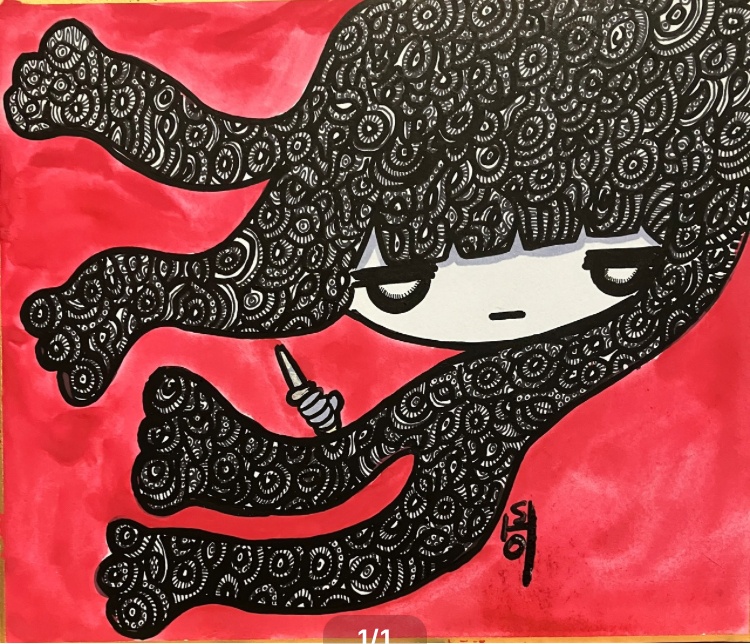 When Holding a Knife in a Bright Red World
