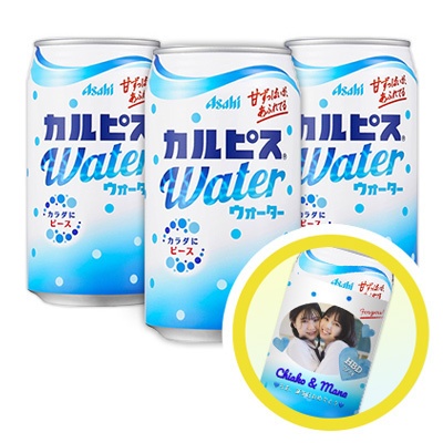 第一弾カルピスウォターオリジナルラベル缶