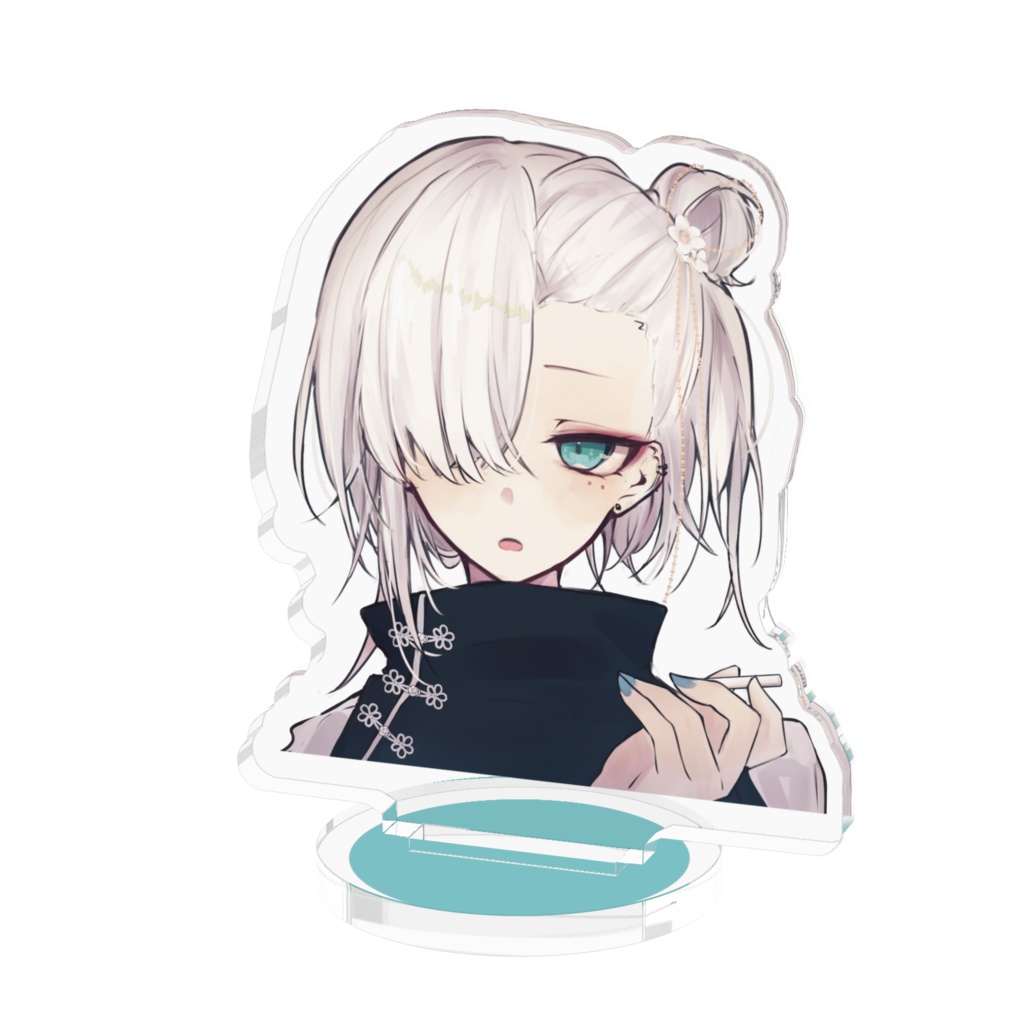 白髪チャイナ【アクリルフィギュア】