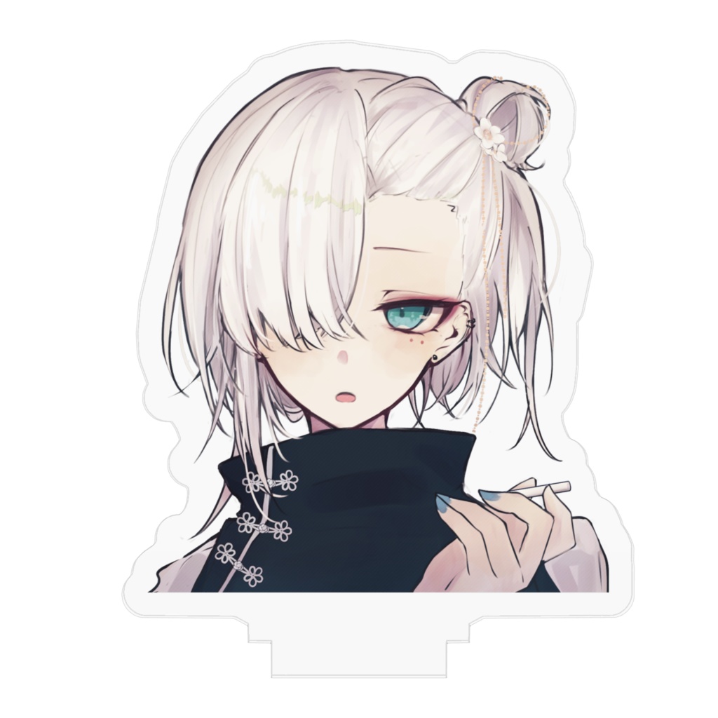 白髪チャイナ【アクリルフィギュア】