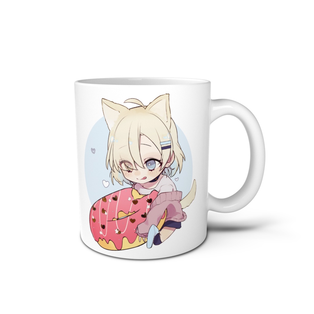 🍩苺愛&まな・絵大きめver.【マグカップ】