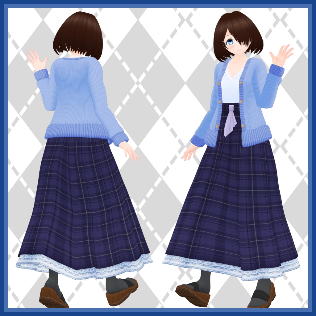 オリジナル3Dモデル「なごりん」