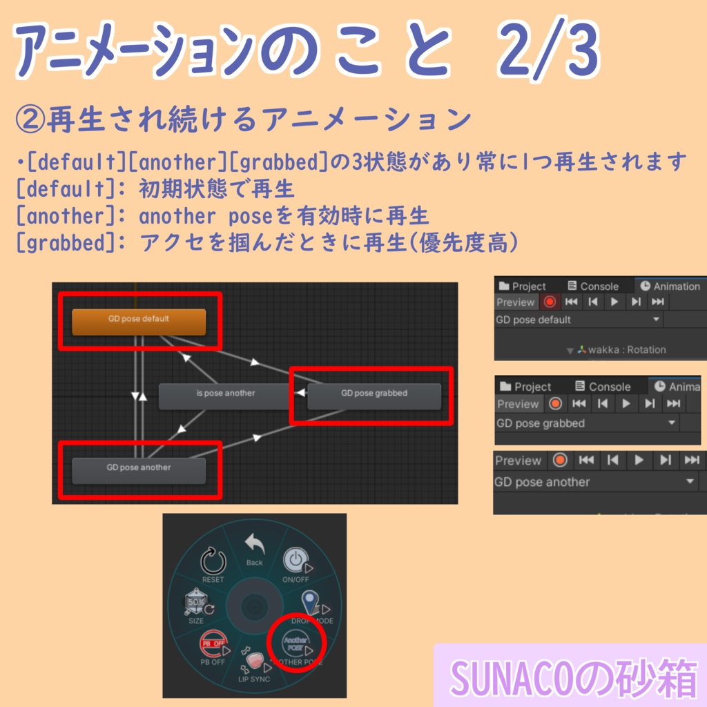 VRCHAT用 アバターアクセサリー導入ギミック「GrabDrop」