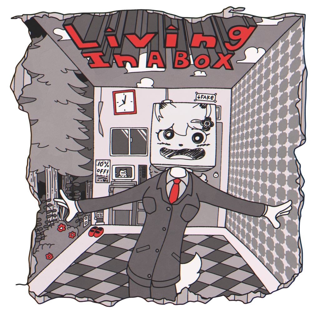 "Living In A Box" Tシャツ