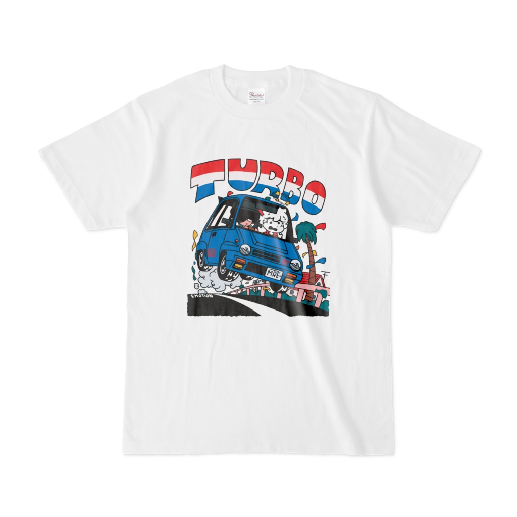 "TURBO Ⅱ" Tシャツ (背景あり)