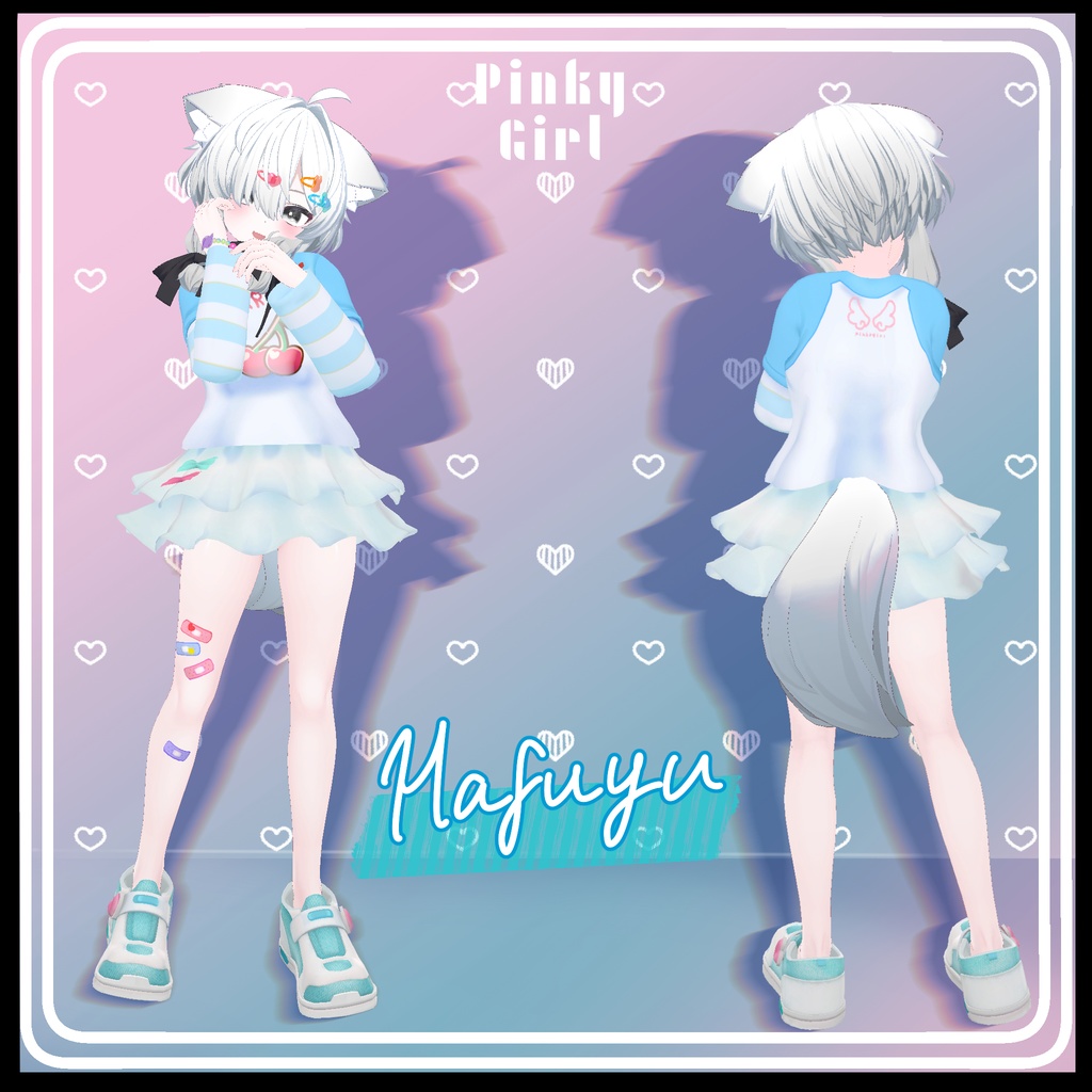 【複数アバター対応】Pinky Girl コーデセット #MeltyWear【MA対応】