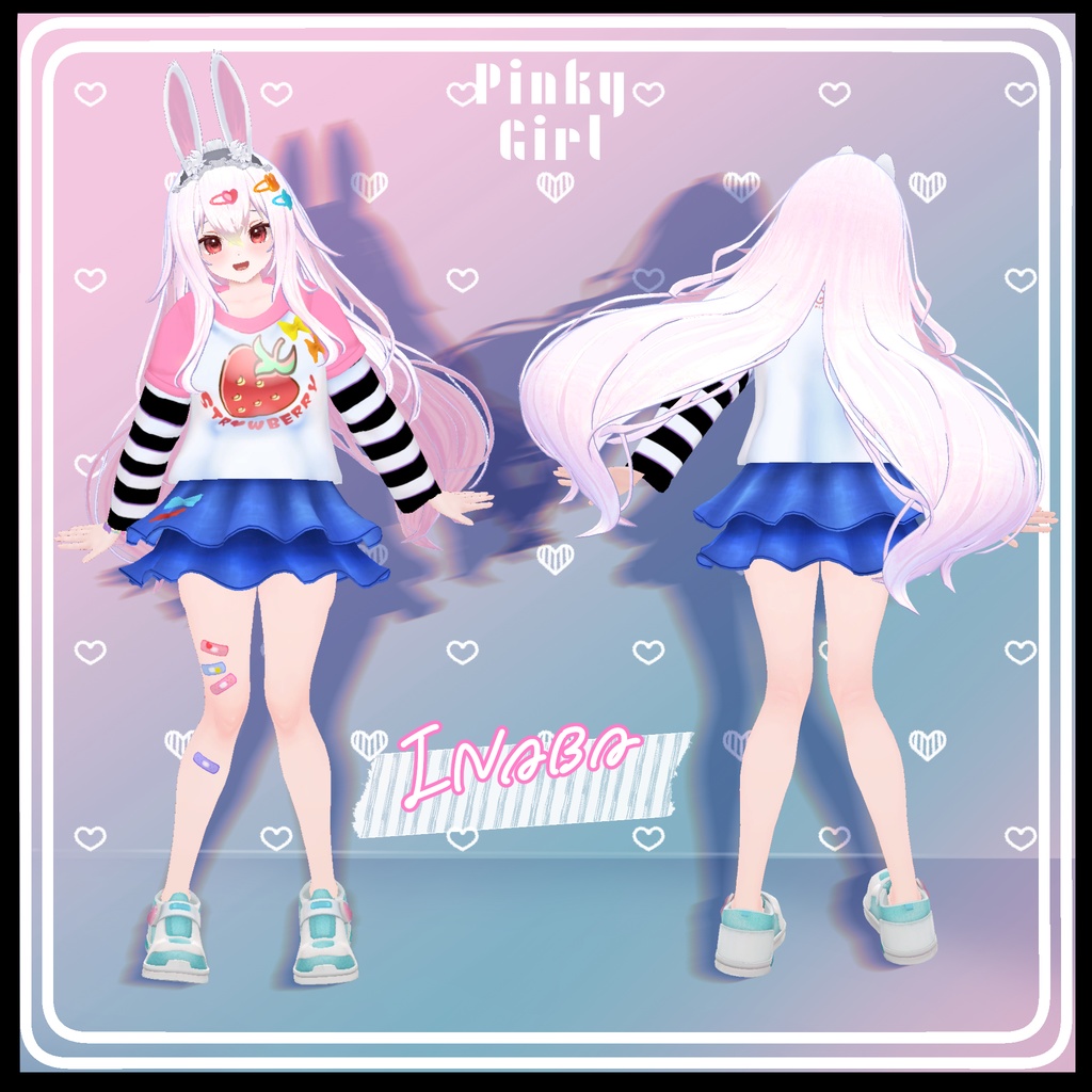 【複数アバター対応】Pinky Girl コーデセット #MeltyWear【MA対応】