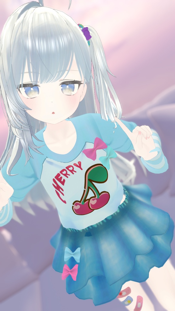 【複数アバター対応】Pinky Girl コーデセット #MeltyWear【MA対応】