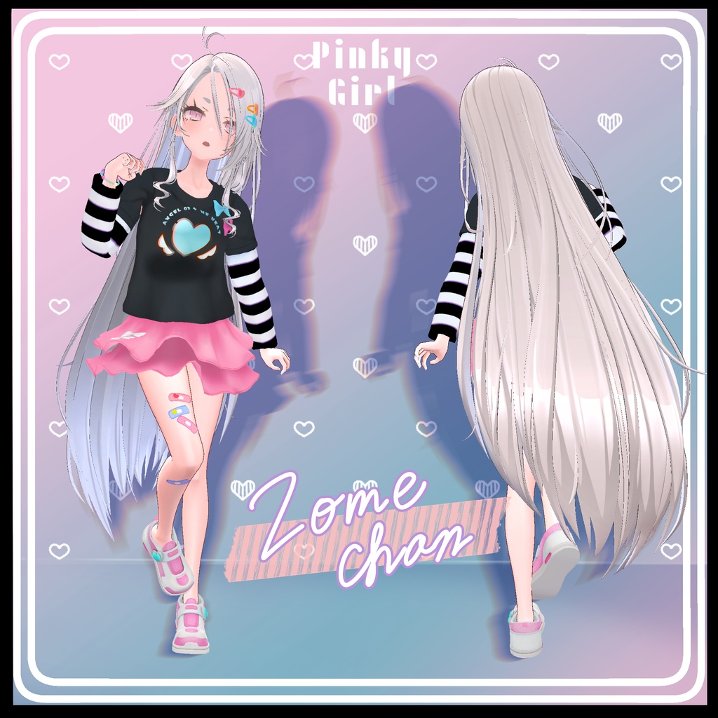 【複数アバター対応】Pinky Girl コーデセット #MeltyWear【MA対応】