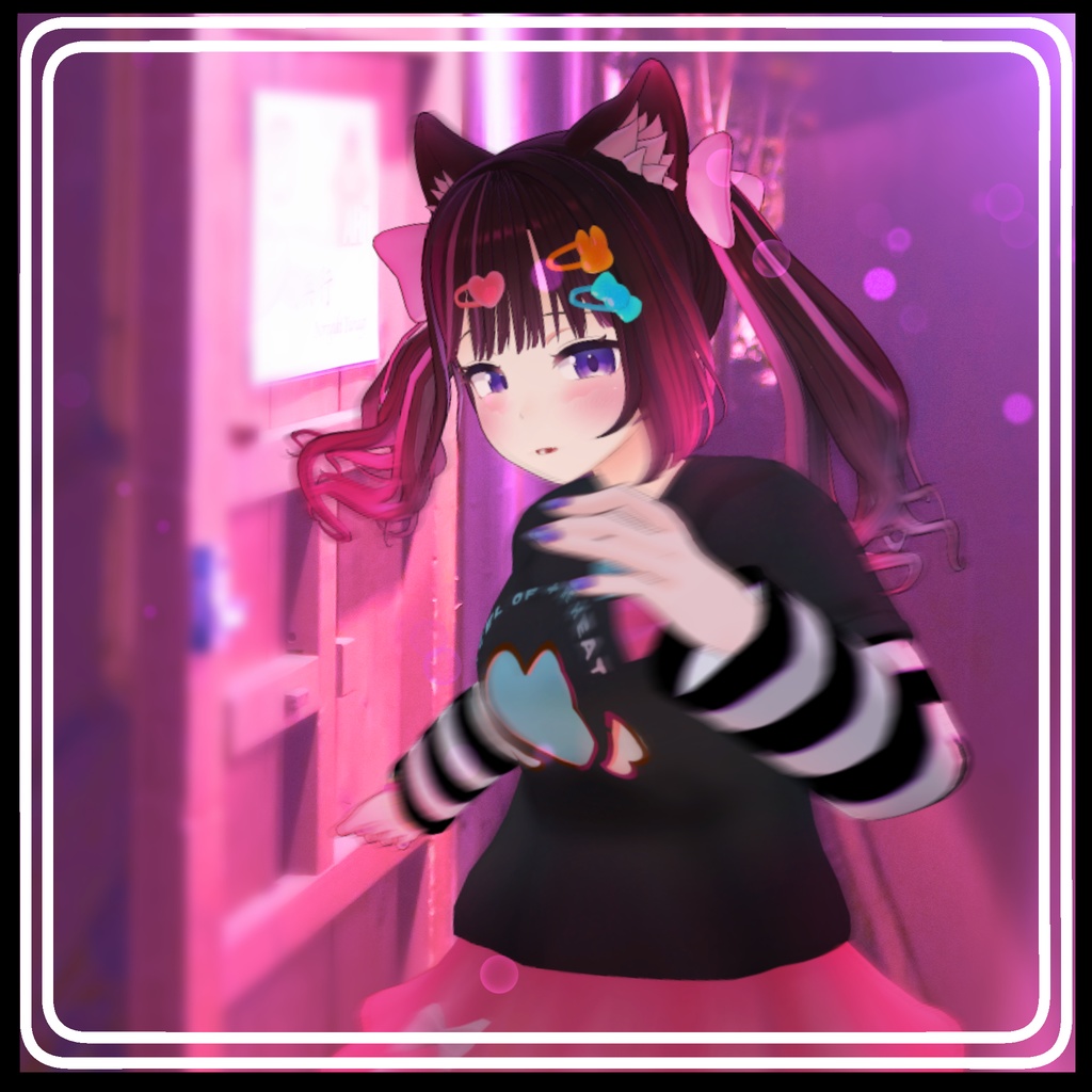 【複数アバター対応】Pinky Girl コーデセット #MeltyWear【MA対応】