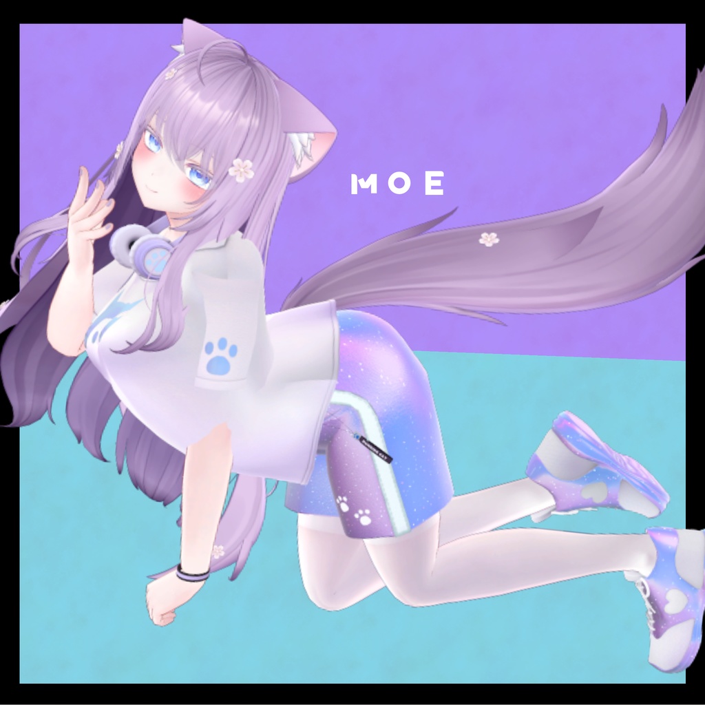 【複数アバター対応】Running Cat スポーツコーデセット #MeltyWear【MA対応】