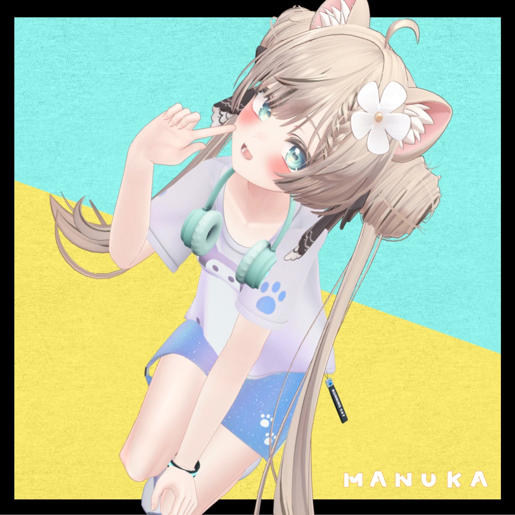 【複数アバター対応】Running Cat スポーツコーデセット #MeltyWear【MA対応】