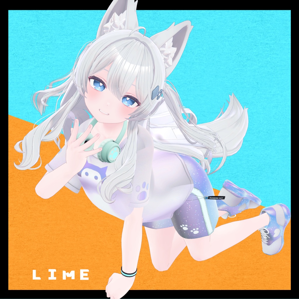 【複数アバター対応】Running Cat スポーツコーデセット #MeltyWear【MA対応】