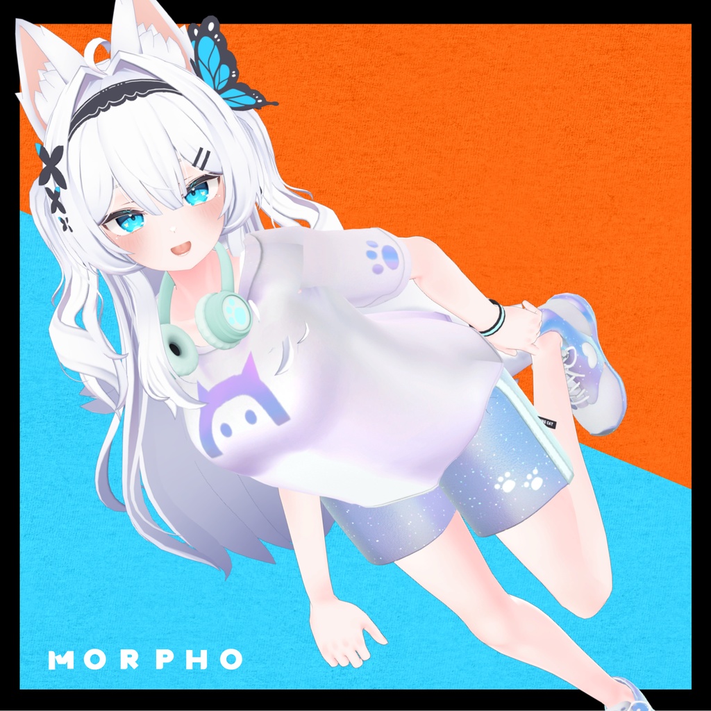 【複数アバター対応】Running Cat スポーツコーデセット #MeltyWear【MA対応】