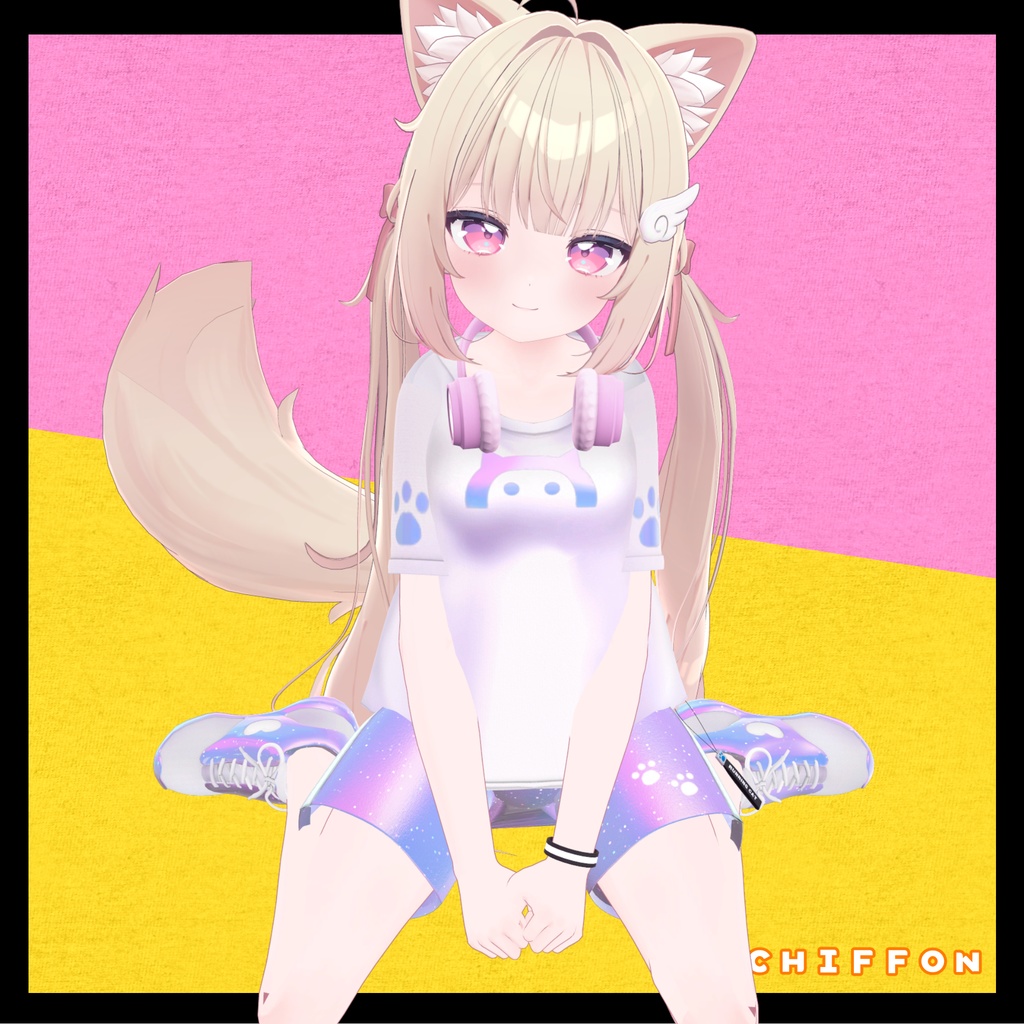 【複数アバター対応】Running Cat スポーツコーデセット #MeltyWear【MA対応】