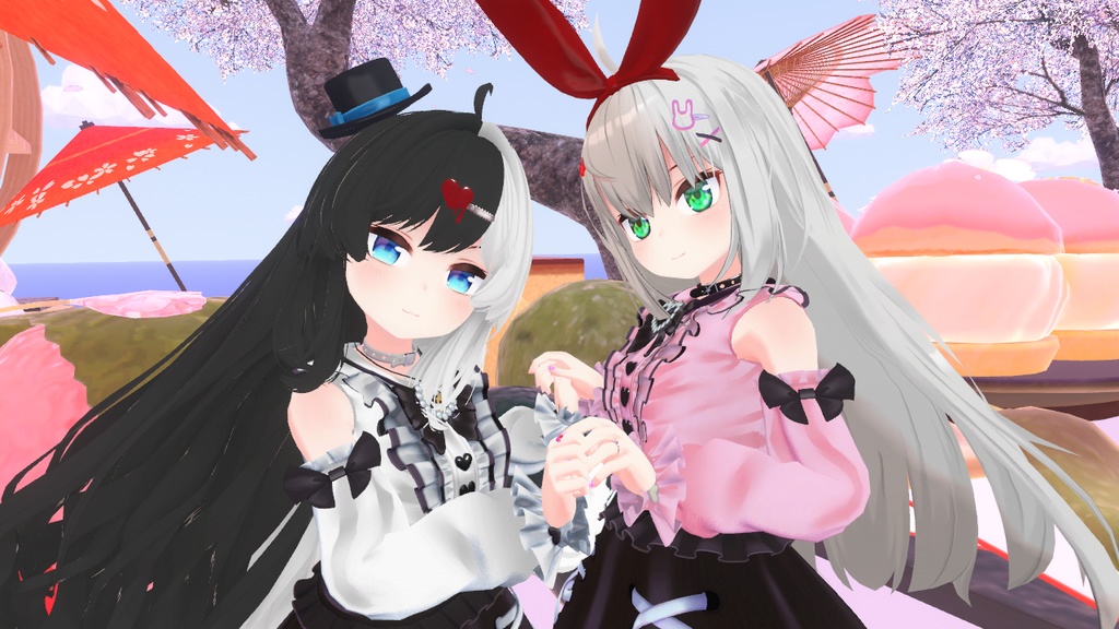 【AFKモーション付】【複数アバター対応】地雷ロリータ コーデセット #MeltyWear【MA対応】