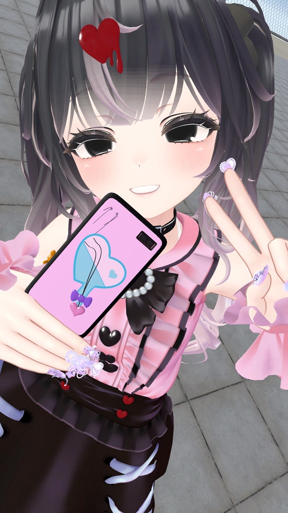 【AFKモーション付】【複数アバター対応】地雷ロリータ コーデセット #MeltyWear【MA対応】