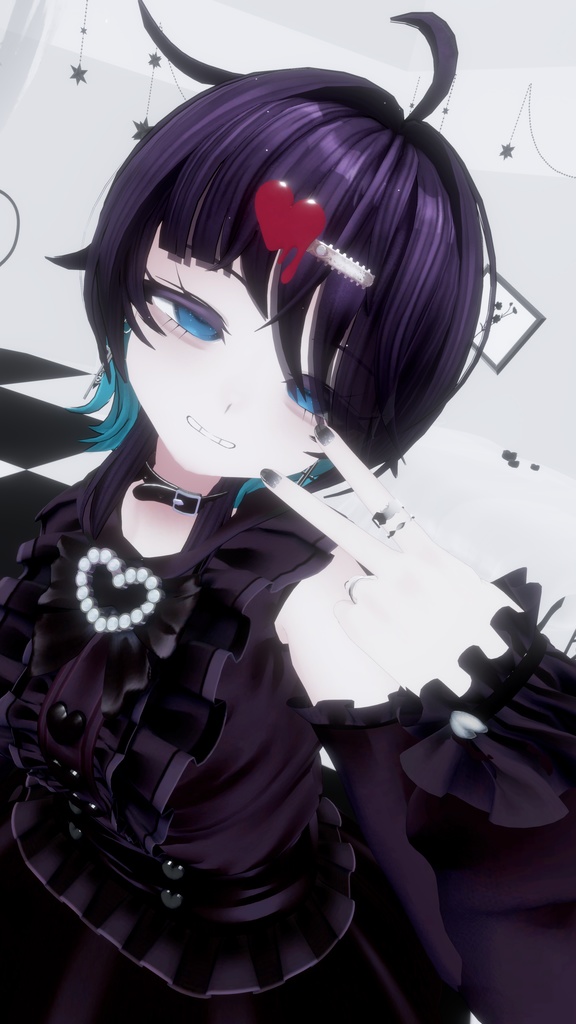 【AFKモーション付】【複数アバター対応】地雷ロリータ コーデセット #MeltyWear【MA対応】