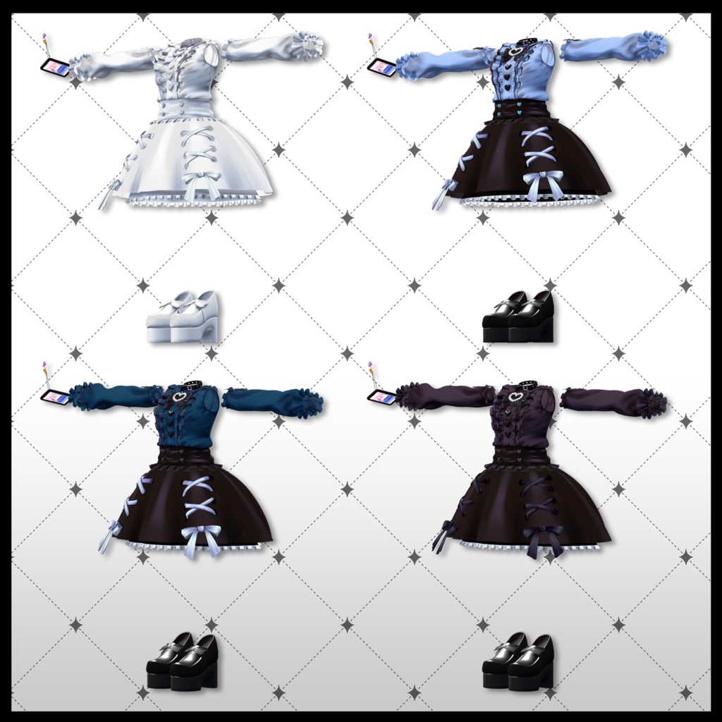 【改変セット】ルルネちゃん3点セット #MeltyWear 【MA対応】