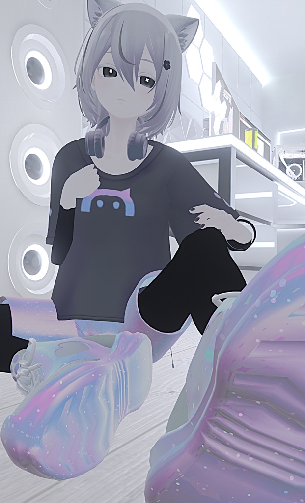 【複数アバター対応】Dancing Cat スポーツコーデセット #MeltyWear【MA対応】