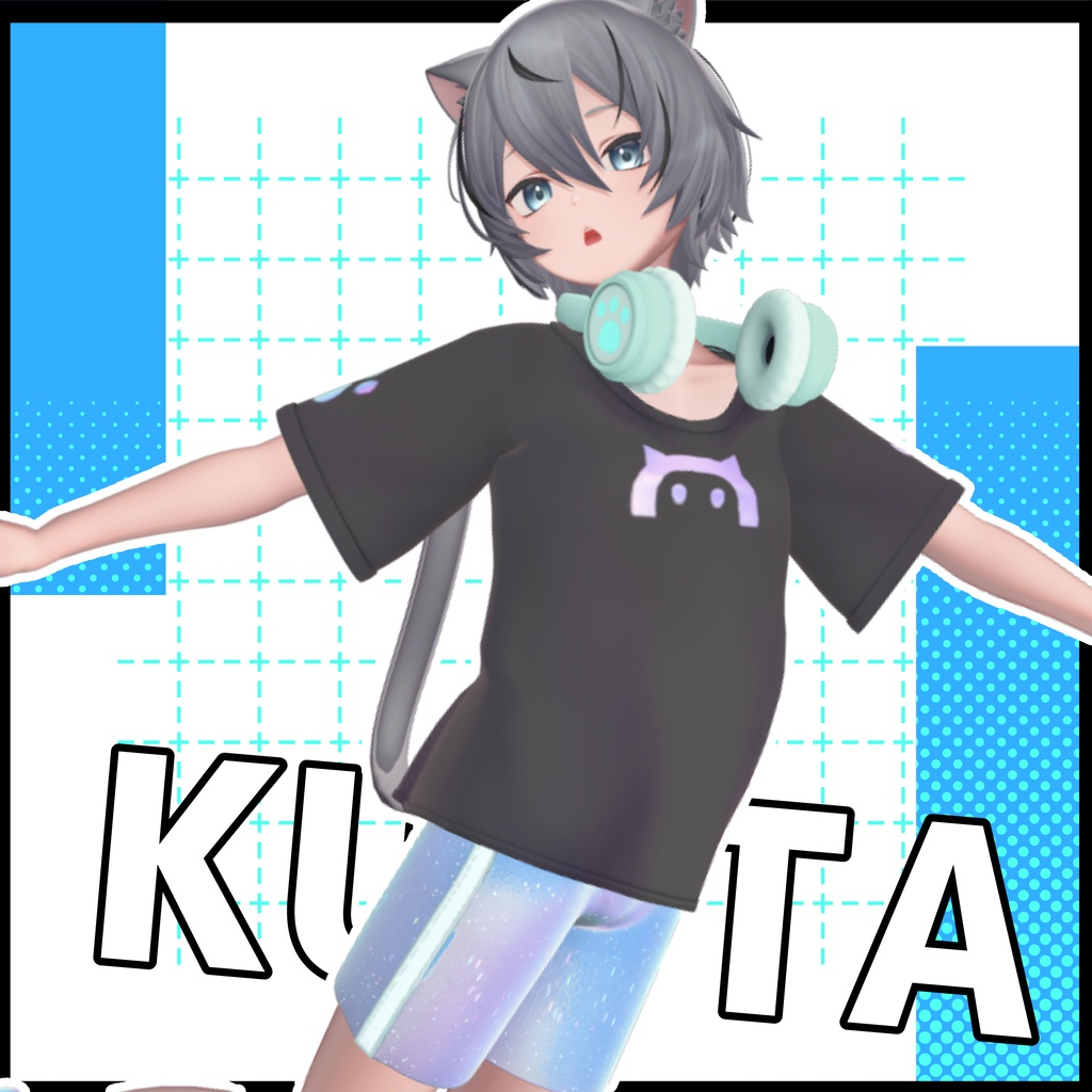 【複数アバター対応】Dancing Cat スポーツコーデセット #MeltyWear【MA対応】