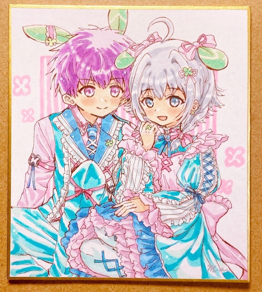 ツメクサズ　アナログ色紙(中)