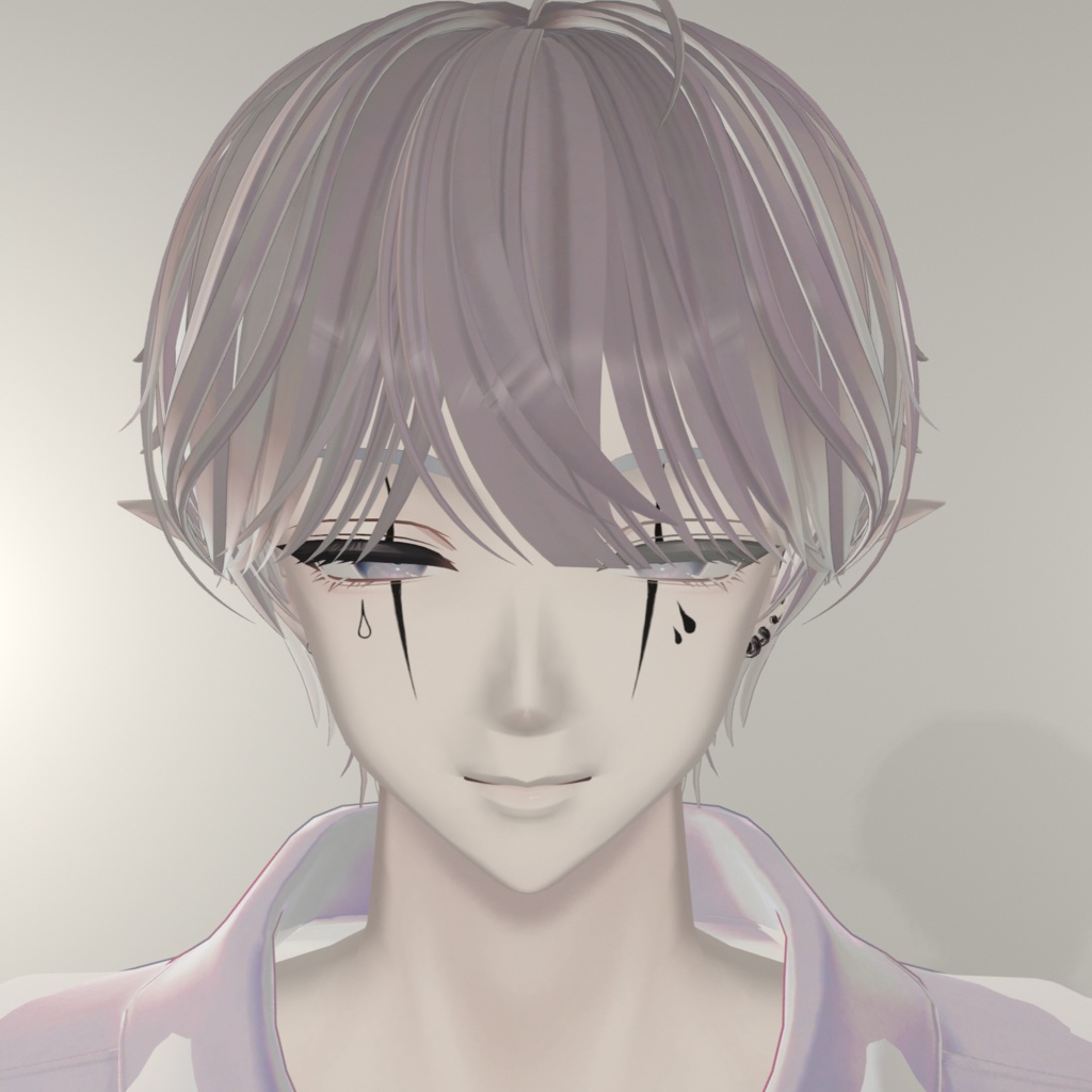 【5アバター対応】Clown&teardrop Face Tatto