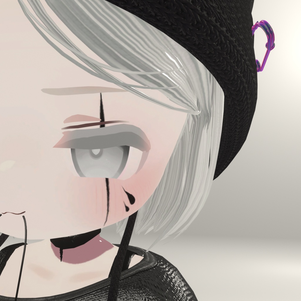 【5アバター対応】Clown&teardrop Face Tatto