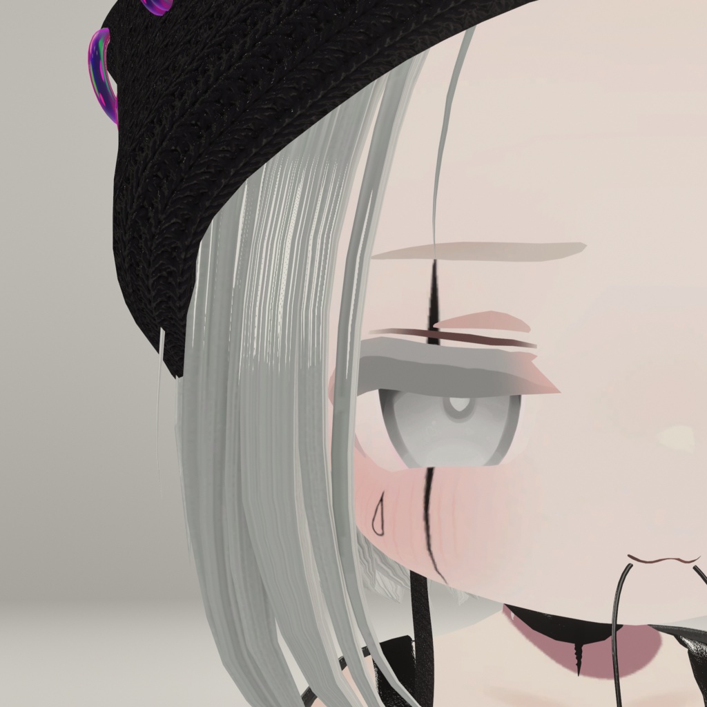 【5アバター対応】Clown&teardrop Face Tatto