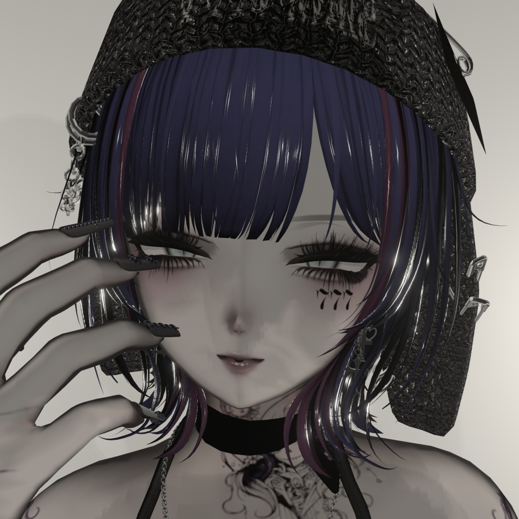 【5アバター対応】777 Face Tatto