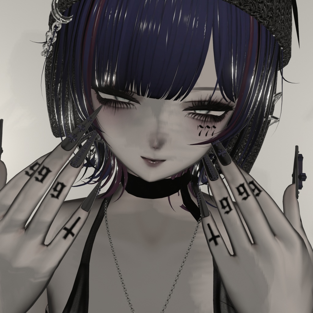 【森羅】666 Finger Tatto【水瀬】