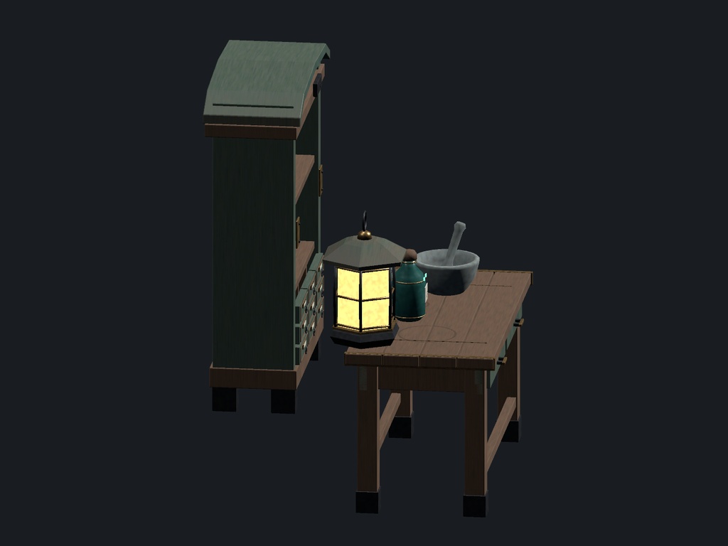 Night Apothecary|夜の薬房・家具と小物6点