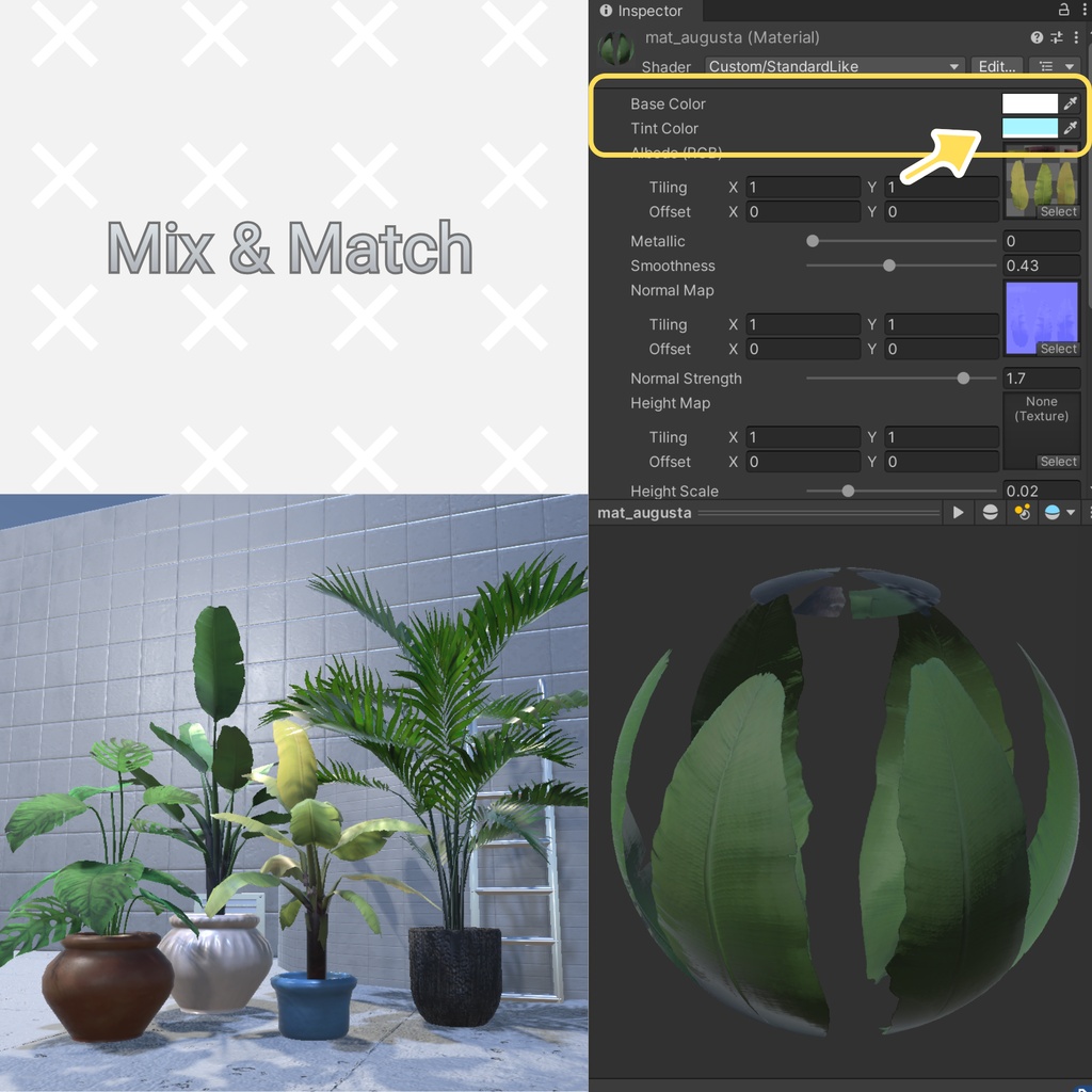 【Low-poly】Fresh Greenery Set