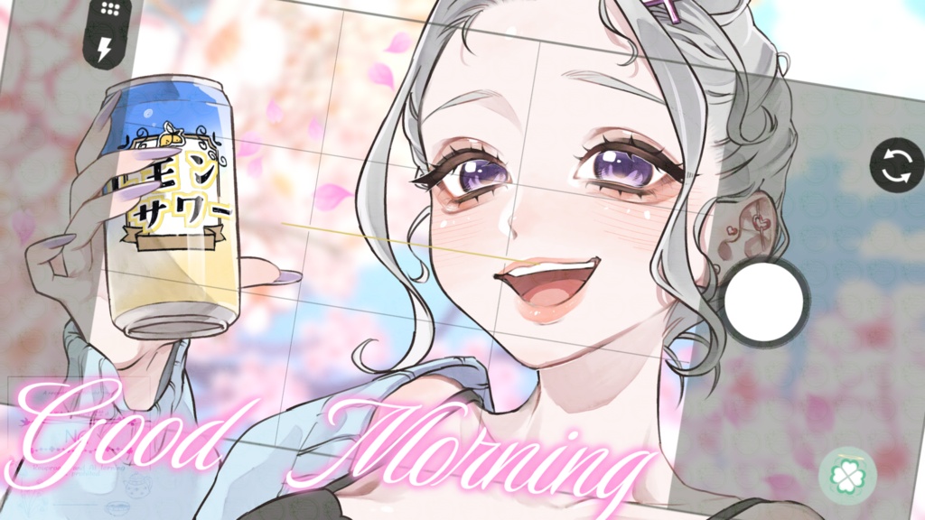 【おはＶ・おやV素材】自撮り風素材