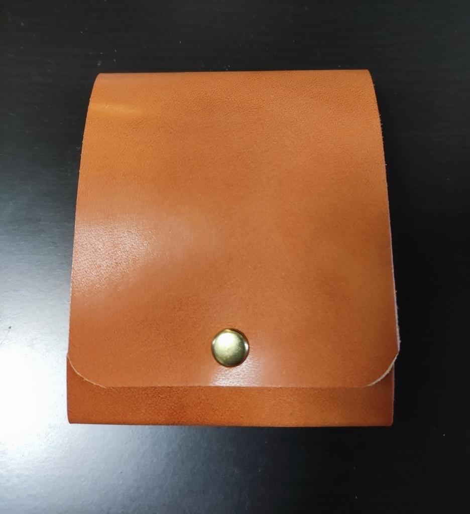【型紙】縫わない財布 idea wallet|革1枚・縫製なしのミニ財布(A4実寸PDF+3D組み立てガイド)