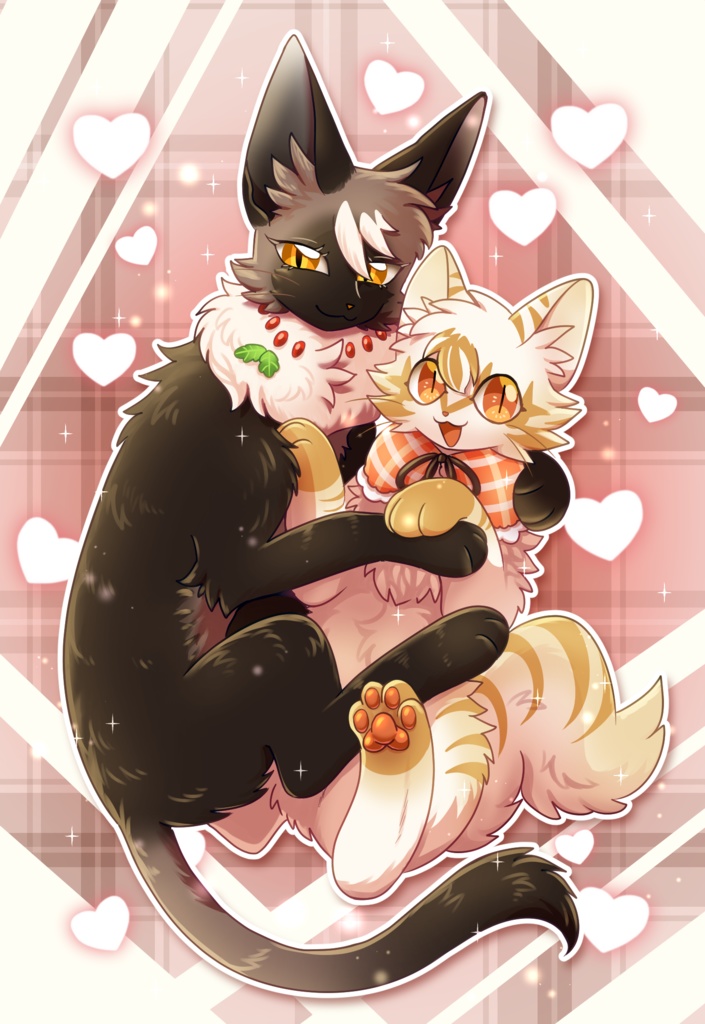 【ポストカード】コーヒーちゃん＆キャラメルくん