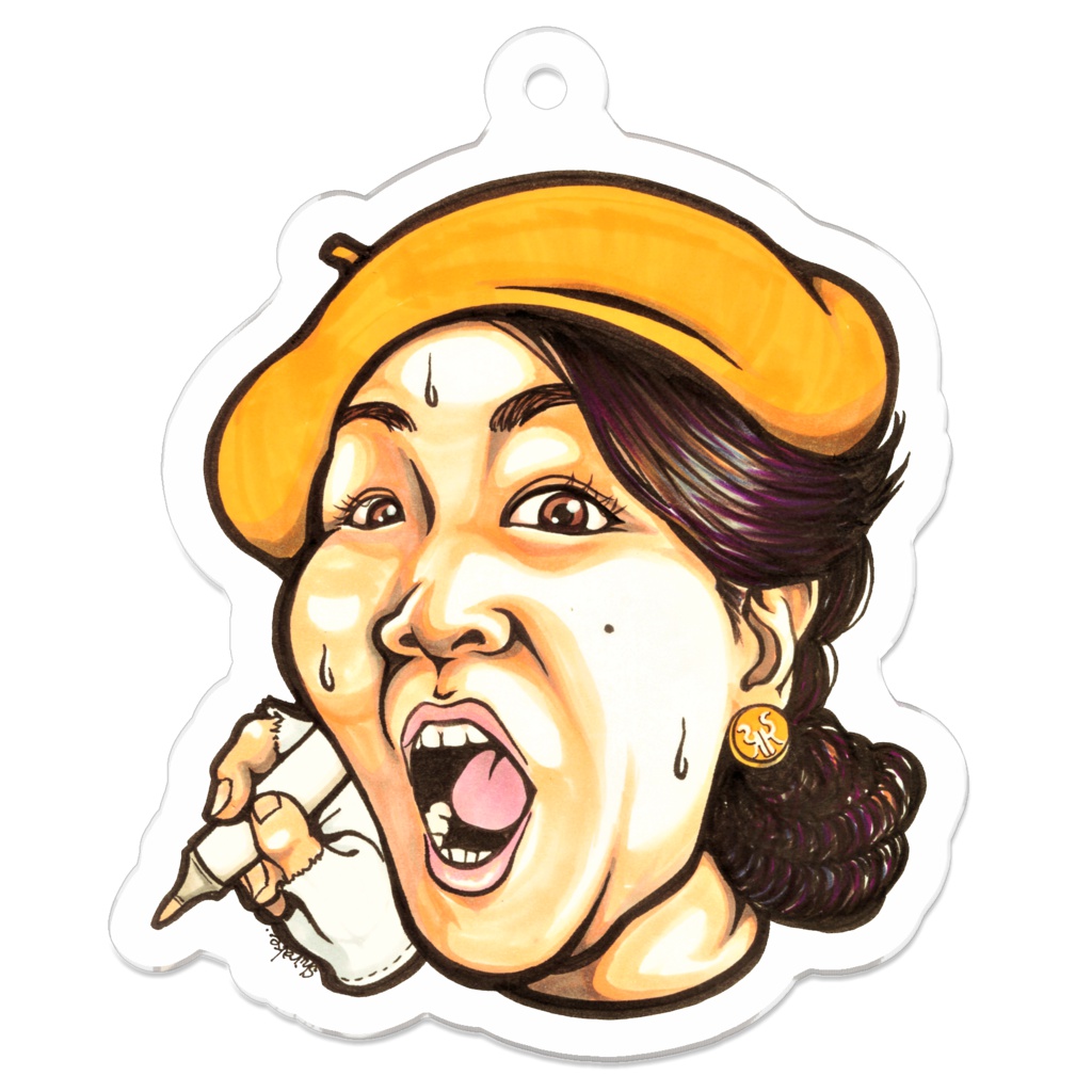 いる？私shirakeの自画像キーホルダー