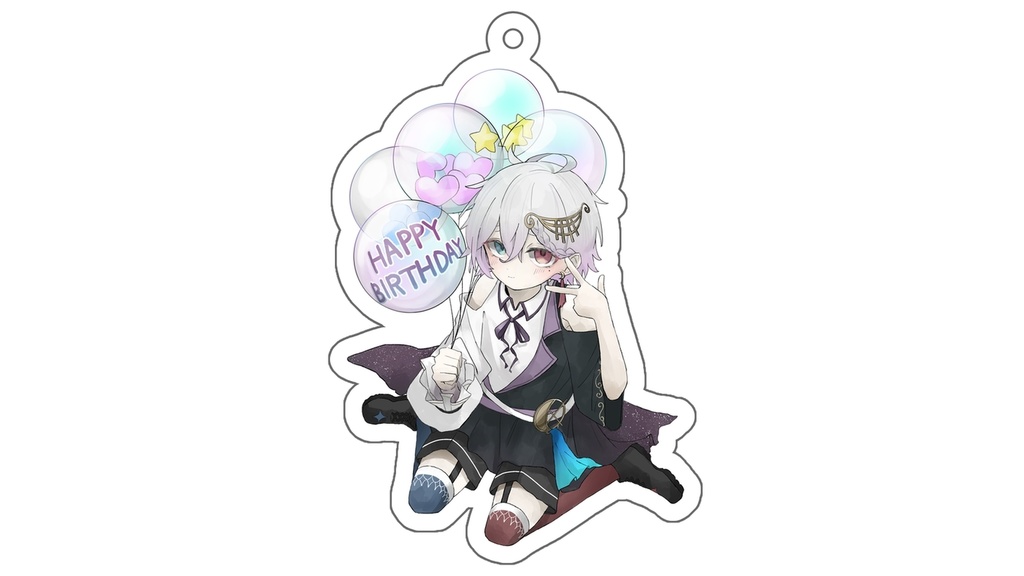 【1周年記念】アクリルキーホルダー(誕生日2024イラスト)