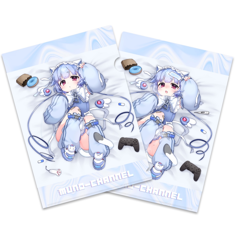 抱き枕風 両面クリアファイル(裏面お熱ver.)