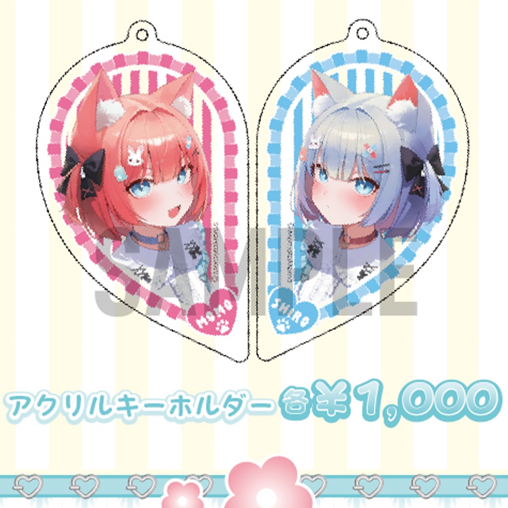 #ももちゃんとしろちゃんのにゃんこ大作戦　アクキー