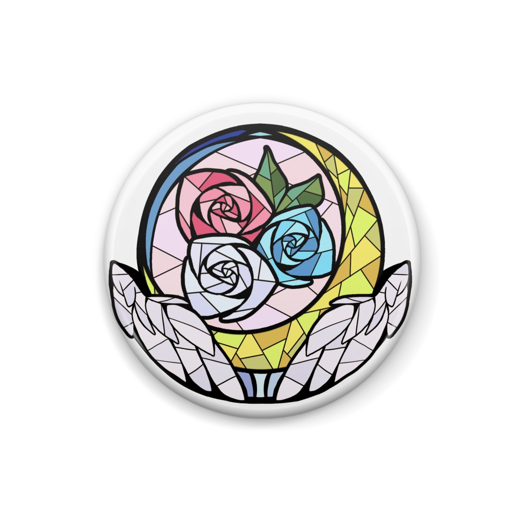 朝月るりか王国紋章缶バッジ The emblem of Rurika kingdom metal badge