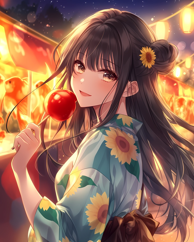  夏 – 祭りの笑顔