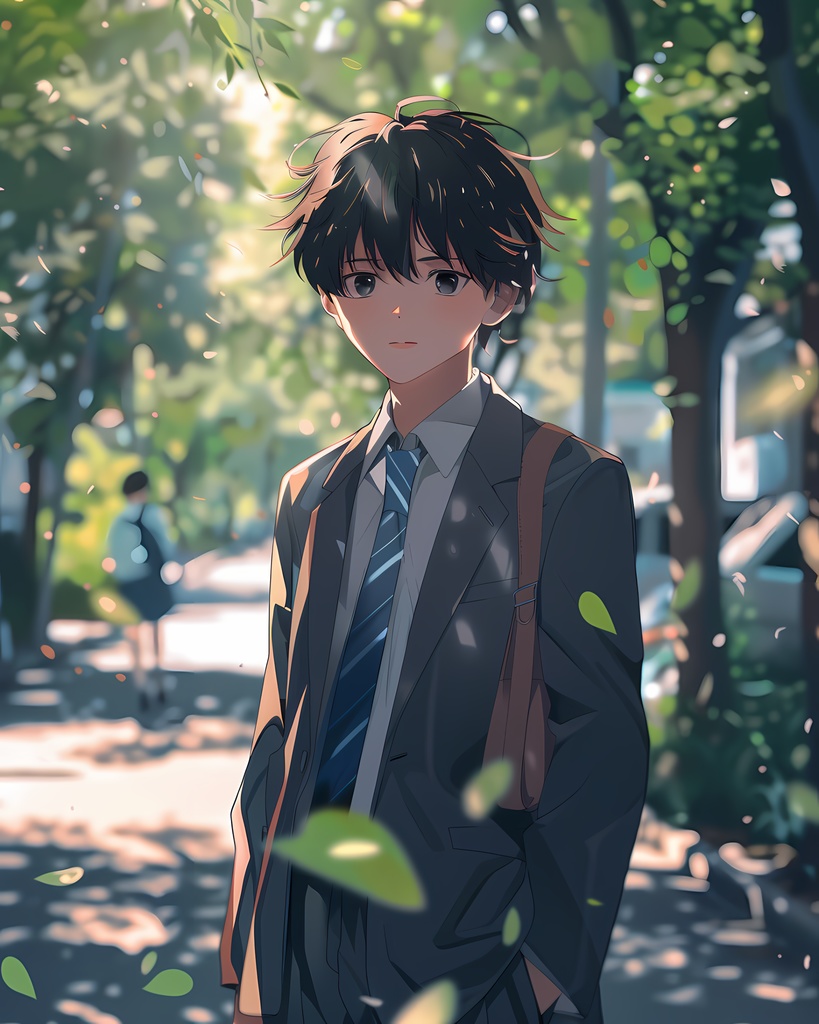 学園の午後散歩