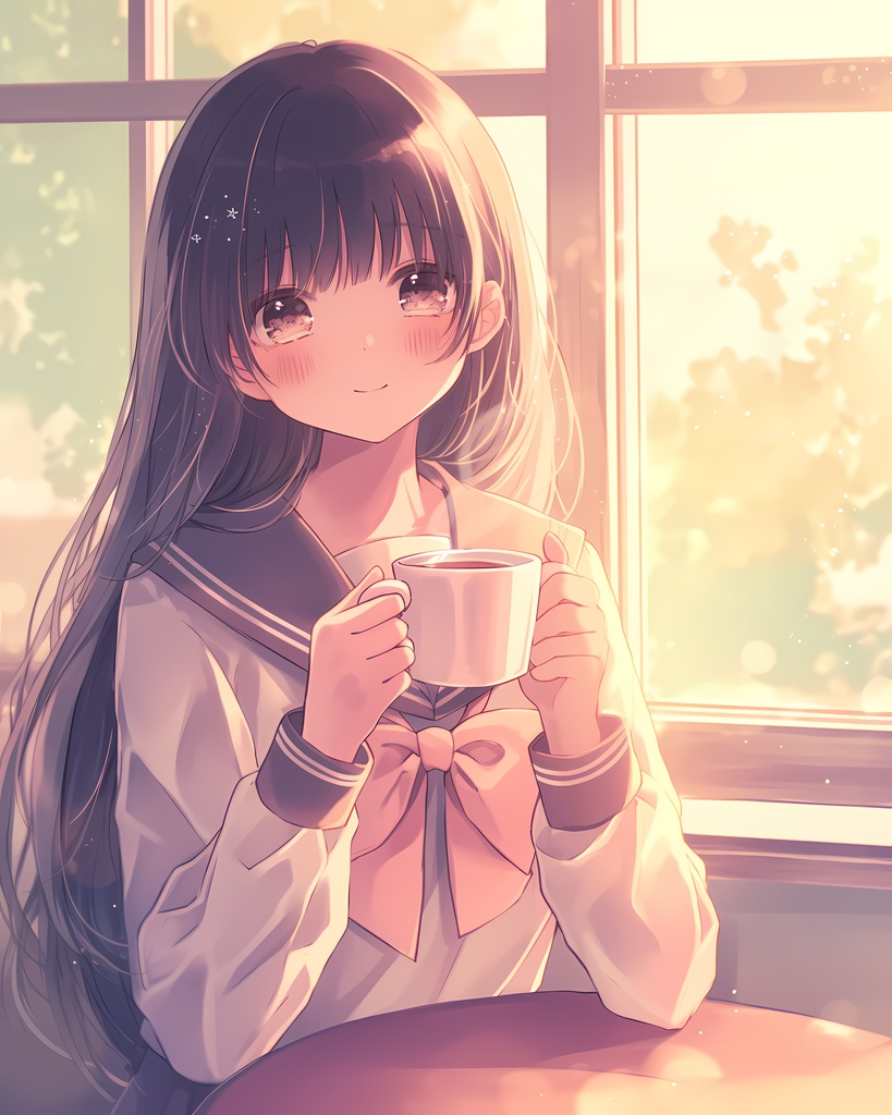 窓辺のカフェタイム