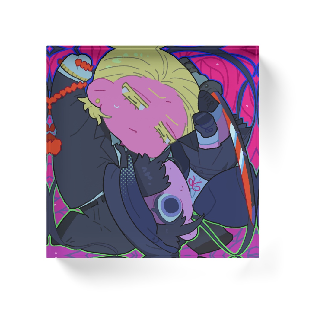 アクリルブロック(100×100)_肉繭