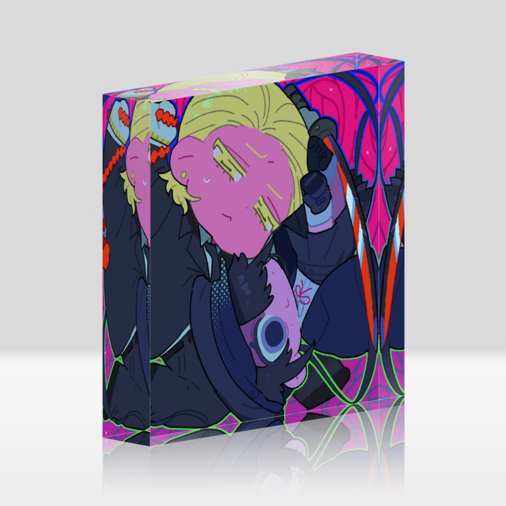 アクリルブロック（100×100）_肉繭