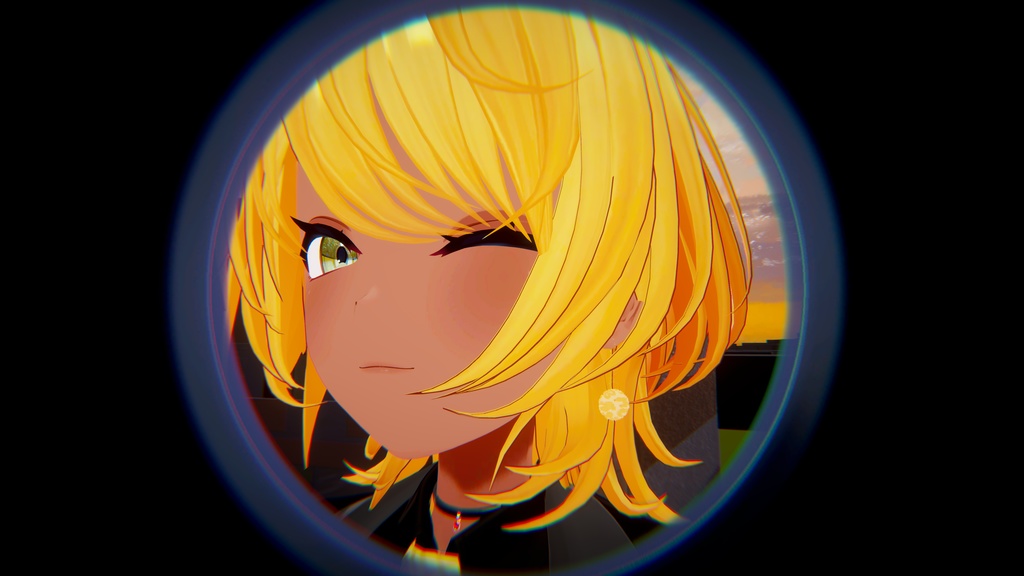 モフモフボールイヤリング