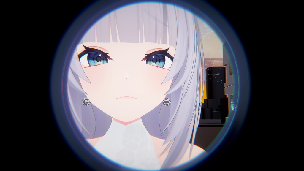 モフモフボールイヤリング