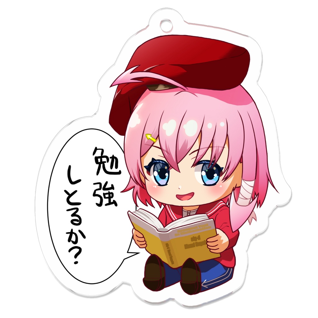 V-alg-dアクリルキーホルダー お勉強タイム